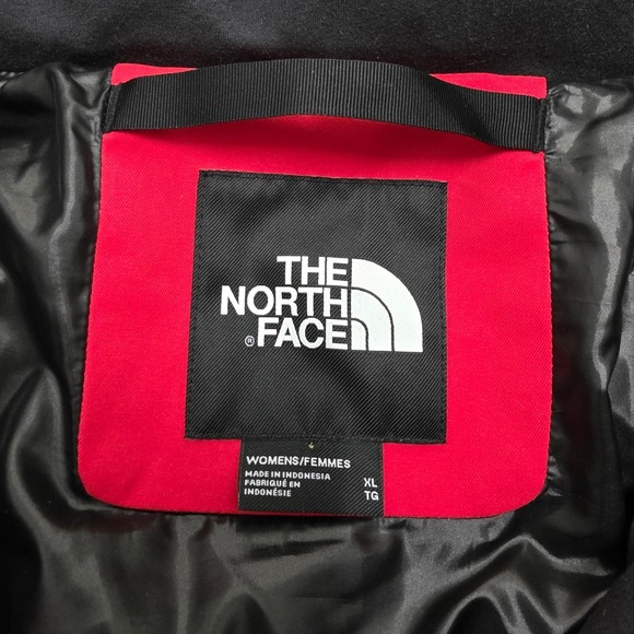 $500 The North Face Amry 700 Down Puffer Jacket Womens XL Red Black NF0A5G9K - Picture 3 of 15